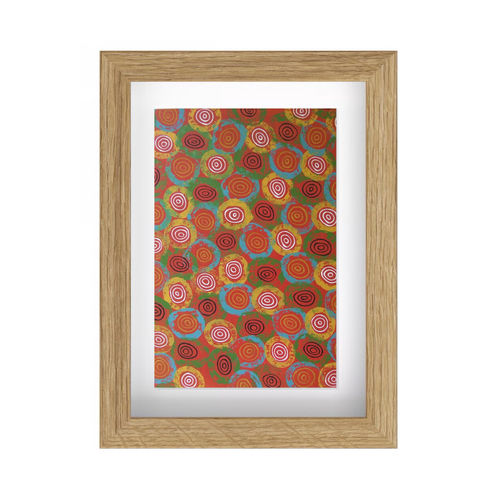 Framed Aboriginal Art PRINT (13cm x 18cm) - Didgeridoo Dreaming