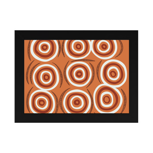 Framed Aboriginal Art PRINT (13cm x 18cm) - Murra Murra Dreaming 2