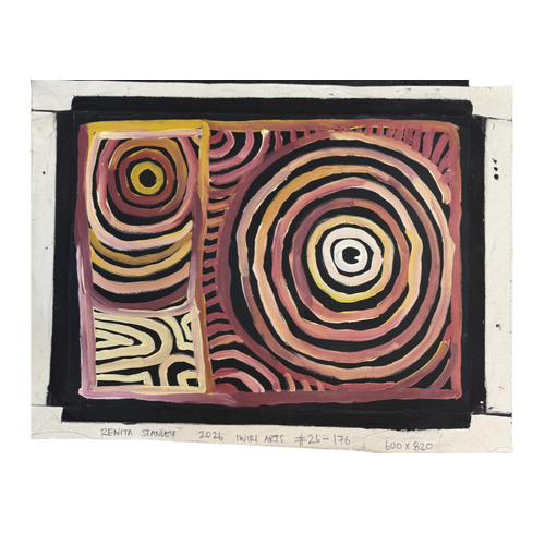 Minyma Kutjara Wingellina  UNstretched Canvas (60cm x 82cm) - Iwiri Aboriginal Art