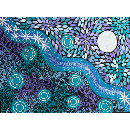 Tjulpun-Tjulpun  UNstretched Canvas (61cm x 81cm) - Iwiri Aboriginal Art