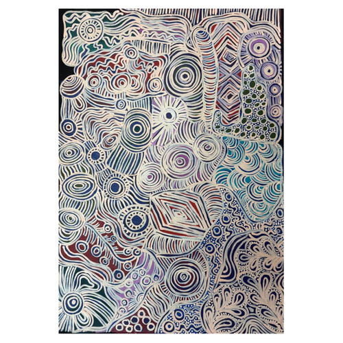 Piltati Tjukurpa - UNstretched Canvas (71cm x 102cm) - Iwiri Aboriginal Art