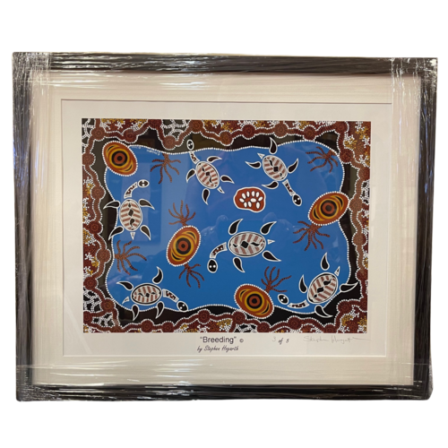 Stephen Hogarth Aboriginal Art Framed Limited Edition Print - Breeding  (No 3 of 5)