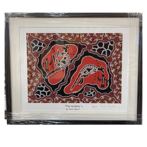 Stephen Hogarth Aboriginal Art Framed Limited Edition Print - The Hunters (#3 of 5)