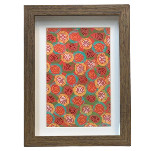 Framed Aboriginal Art PRINT (15cm x 20cm) - Didgeridoo Dreaming