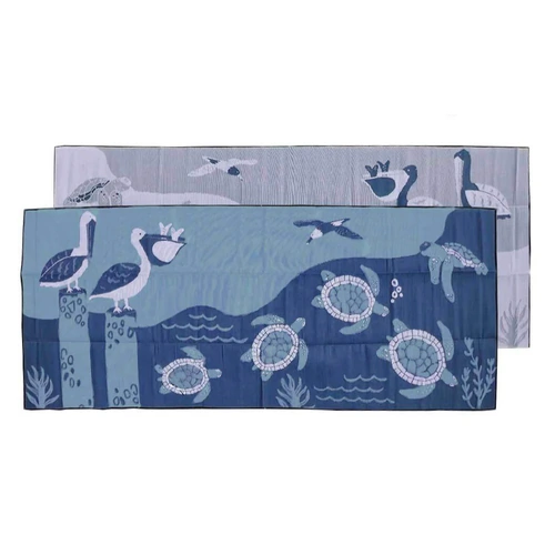 Marine Life  [Blues] - XXLARGE (2.4m x 6m) - Recycled Plastic Mat
