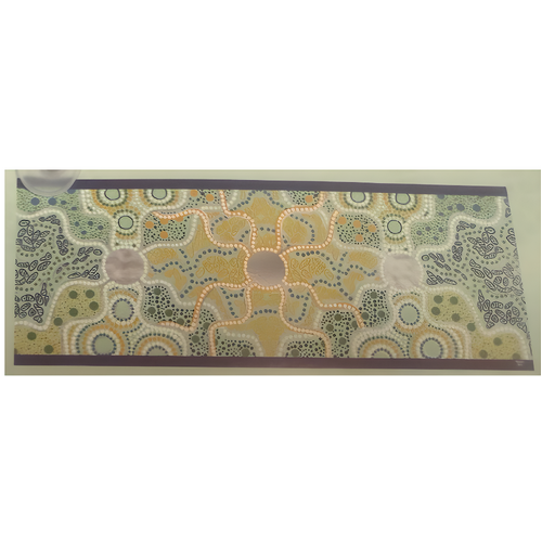 Nanda Girl Aboriginal Art Modal Scarf (180cm x 70cm) - Spring in the Murchison