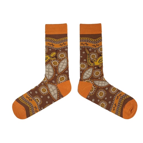 Spencer Flynn MEN'S Aboriginal Art Socks - Hunting