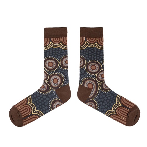 Spencer Flynn MEN'S Aboriginal Art Socks - Mobs