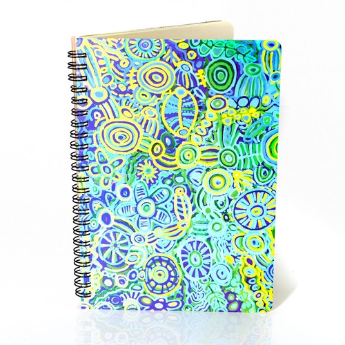 Better World Aboriginal Art A5 Spiral Notebook (100 pge) - Ngarrindjeri Country