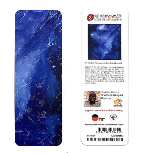 Better World Aboriginal Art Paper Bookmark - Seven Sisters Dreaming