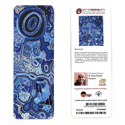 Better World Aboriginal Art Paper Bookmark - Pikilyi Jukurrpa