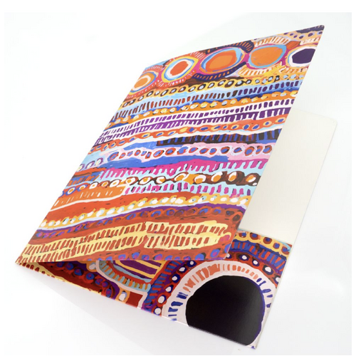 Aboriginal Design Presentation Folder - Two Dogs Dreaming