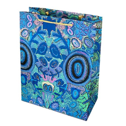 Aboriginal design Handmade Paper Giftbag (Large) - Pikilyi