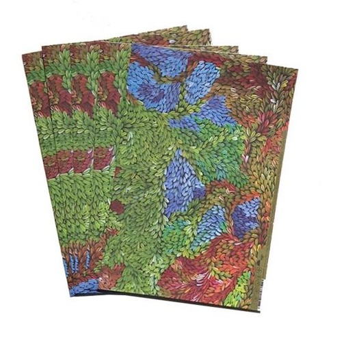 Aboriginal design Folded (Single Sheet) Wrapping Paper - Bushfires