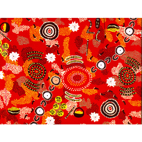 Warrina Aboriginal Art Wrapping Paper - Dancing Place