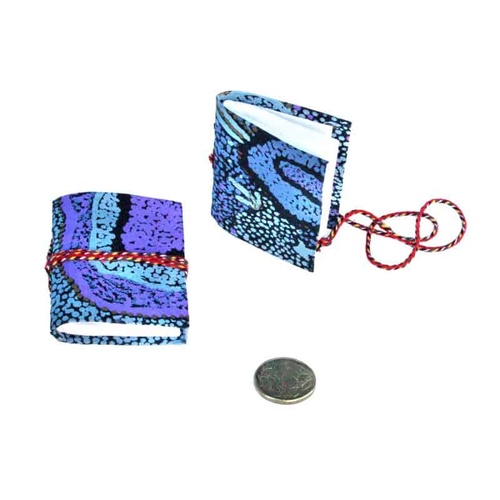 Handmade Aboriginal Art Paper Mini Notebook/Journal - Emu Dreaming