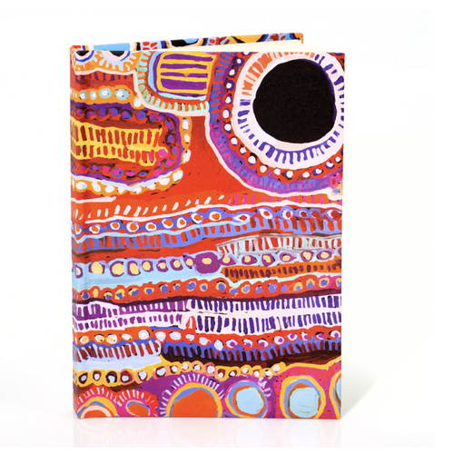 Two Dogs Dreaming - Aboriginal Art Hardcover Notebook [125mm x 185mm] [185 Ruled Pages]