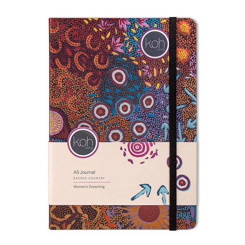 Koh Living Aboriginal Art A5 Ruled Journal - Women's Dreaming