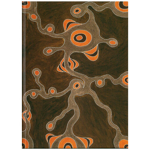 Warmun Aboriginal Art RULED A5 Journal - Gurlabal (Rainbow Serpent)