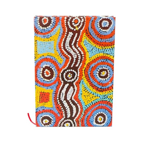 Warlurkurlangu Aboriginal Art Lined & Blank A5 Journal - Bush Carrot Dreaming