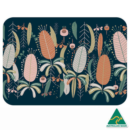 Recycled Rubber Australia Made Placemat/Mouse Pad (1) - Banksia Bloom
