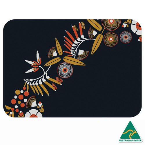 Recycled Rubber Australia Made Placemat/Mouse Pad (1) - Native Garland