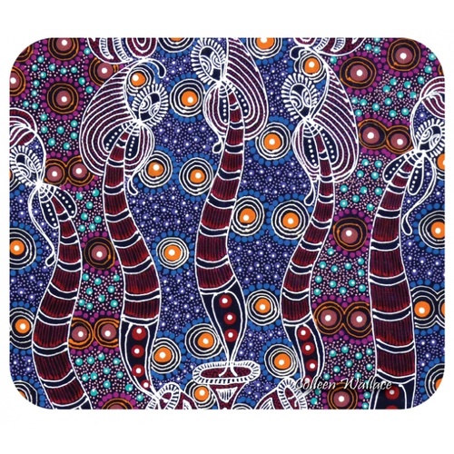 Utopia Aboriginal Art Neoprene Mousepad - Dreamtime Sisters