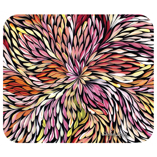 Utopia Aboriginal Art Neoprene Mousepad - Wild Flowers