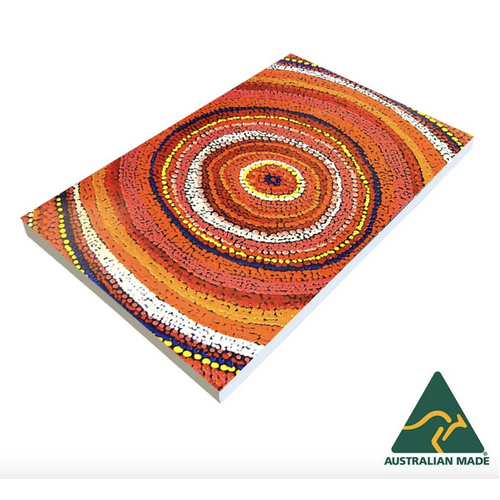 Utopia Aboriginal Art Small Notepad - Sunrise of My Mother's Country