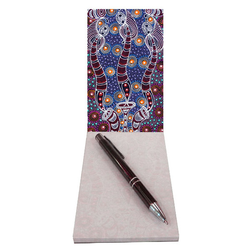 Utopia Aboriginal Art Small Notepad - Dreamtime Sisters