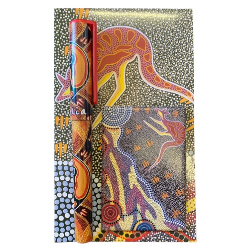 Tobwabba Aboriginal Art 3pce Notepad Giftset - Journey of the Coastal Kooris