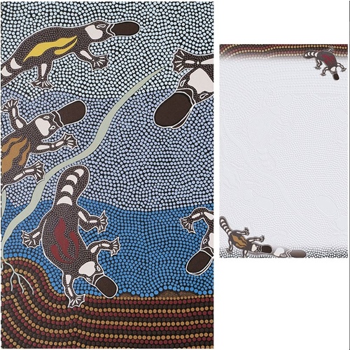 Tobwabba Aboriginal Art Pocket Notepad - Platypus