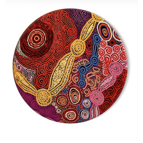 Koh Living Aboriginal Art Ceramic Coaster (Single) - Waterhole Dreaming