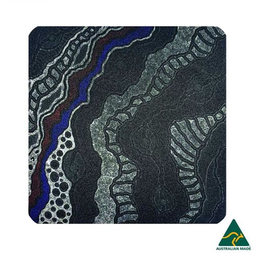 Utopia Aboriginal Art Neoprene Single Coaster - My Country