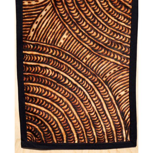 Better World Aboriginal Art Cotton Tablerunner (150cm x 45cm) - Punu Piti