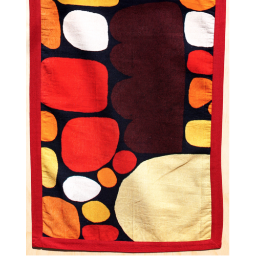 Better World Aboriginal Art Cotton Tablerunner (150cm x 45cm) - Puli Puli (Stones)