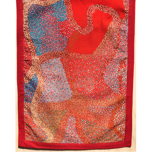 Better World Aboriginal Art Cotton Tablerunner (150cm x 45cm) - Salt Lake