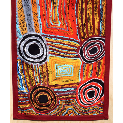 Better World Aboriginal Art Cotton Tablerunner (150cm x 45cm) - Women's Business