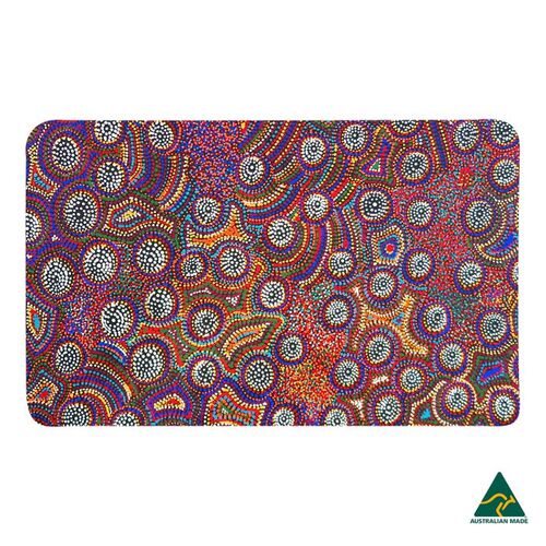 Utopia Aboriginal Art Neoprene Placemat - Wild Orange