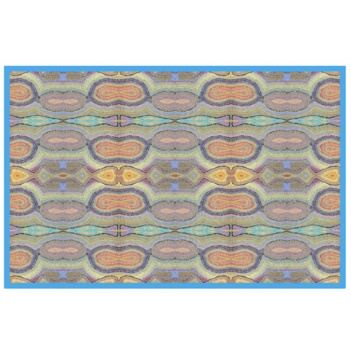Better World Aboriginal Arts Aboriginal design Cotton Tablecloth (150cm x 230cm) - Dogwood Tree Dreaming