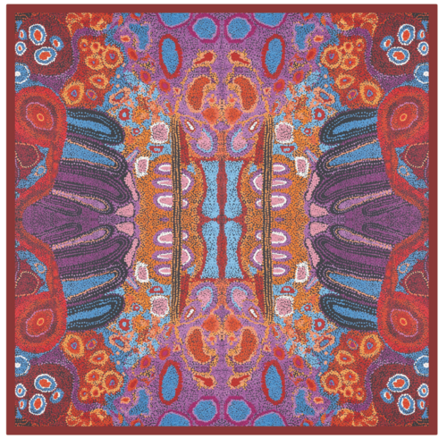 Better World Aboriginal Art Cotton SquareTablecloth (150cm x 150cm) - Seven Sisters