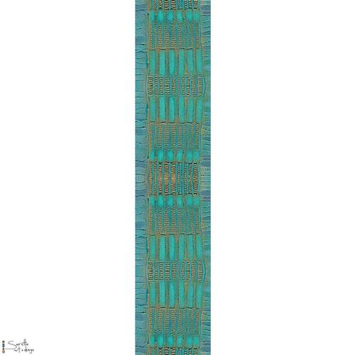 Saretta Aboriginal Art Table Runner - Kaling - Water