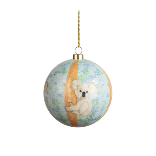 KOH Living Aboriginal Art GIFBOXED Xmas Bauble (8cm) - Dreamtime Guardian (Koala)
