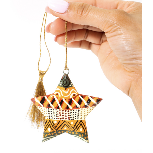 Jilamara - Better World Aboriginal Art 3D Lacquered Star