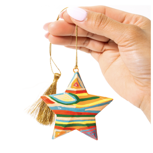 Mina Mina Snake Vine Dreaming - Better World Aboriginal Art 3D Lacquered Star