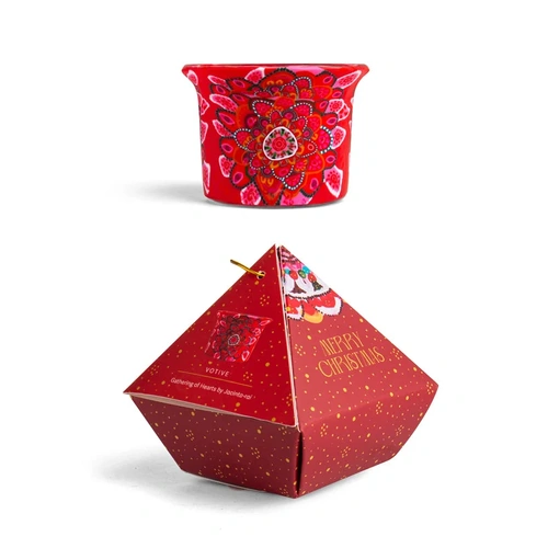 Gathering of Hearts 6.5cm Votive Pyramid Giftbox- KOH Living